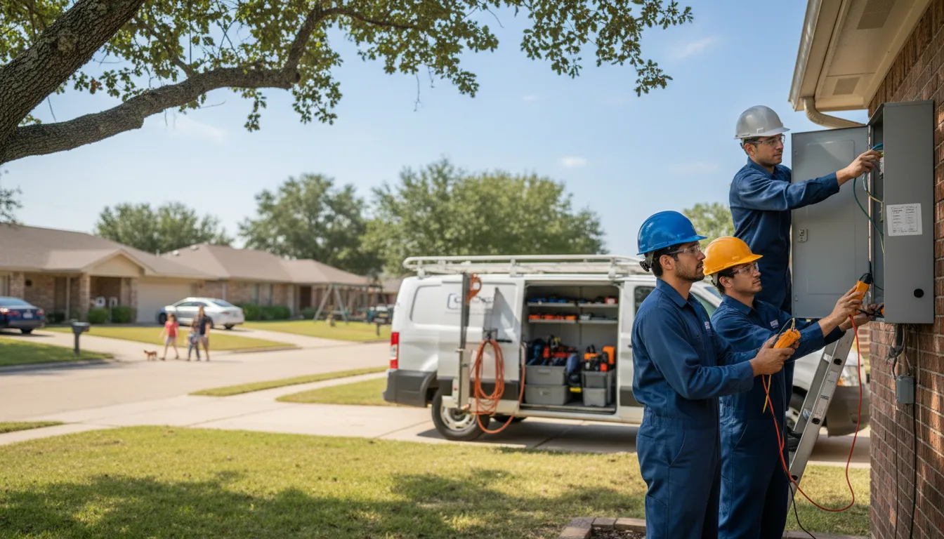 Certified electrician providing emergency electrical services in Shattuck, OK